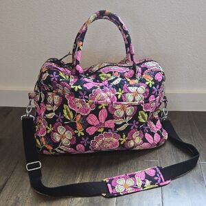 Vera Bradley Weekender Travel Bag, GUC, Travel Chic, Colorful Vibrant Bag